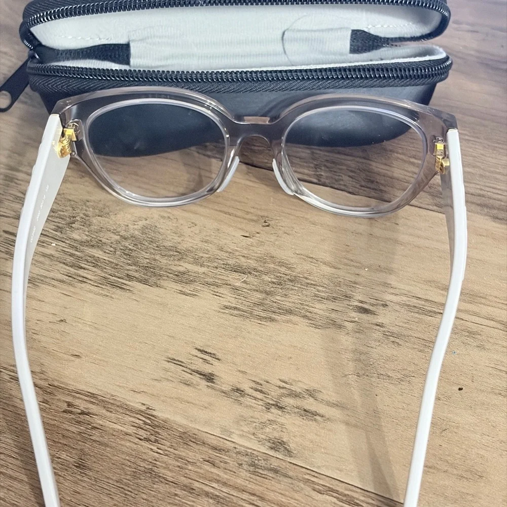 Vogue Eyewear VO5482 Transparent Grey & White Glasses – Like New!